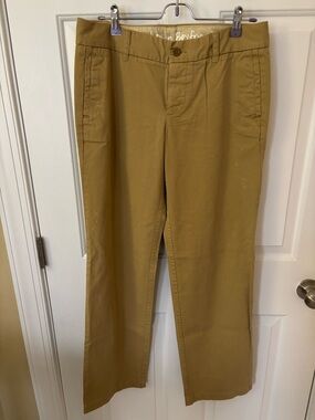 J. Crew Women's Tan Chino Pants - Straight Leg